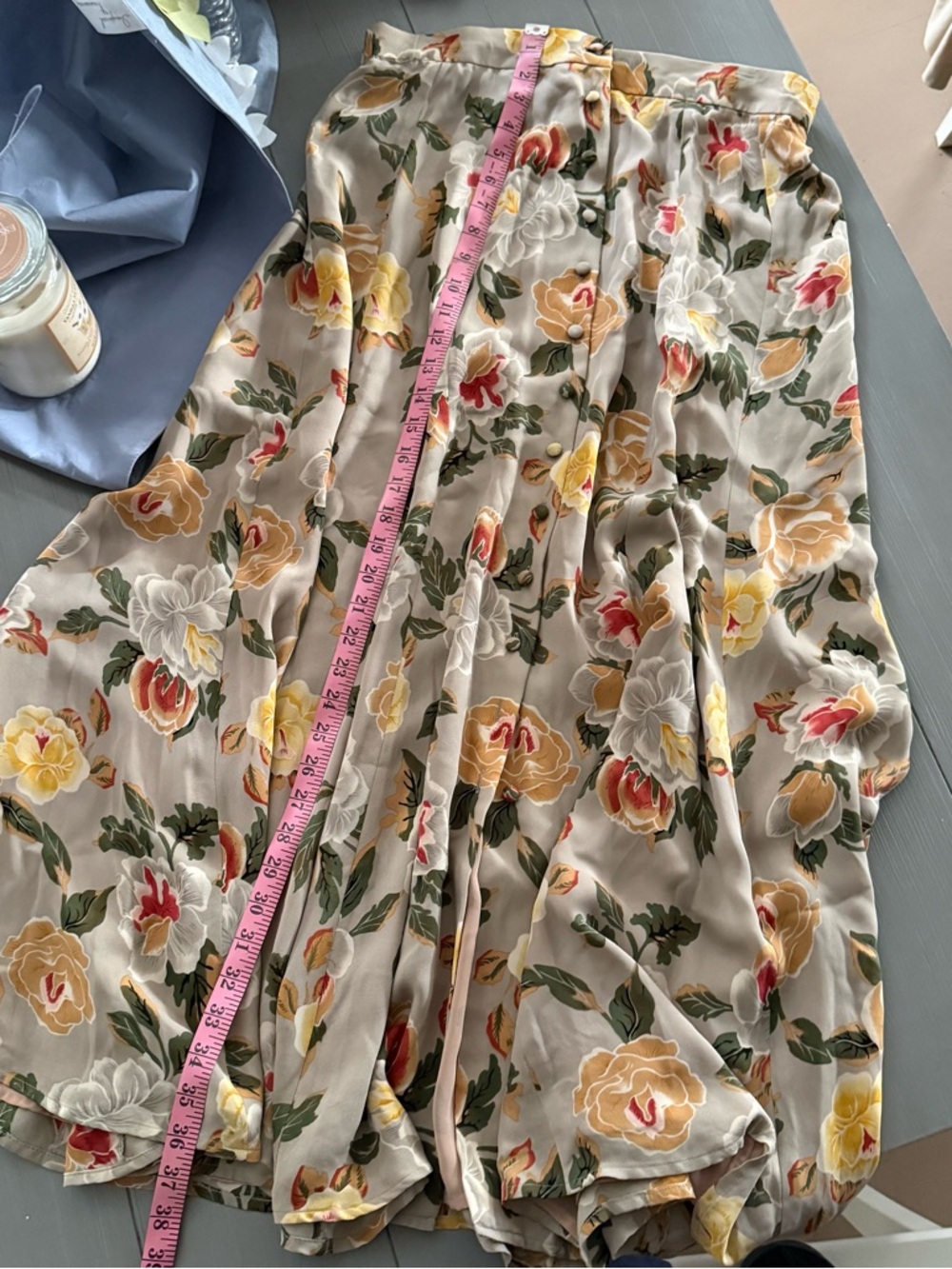 Carlisle Floral Print Pleated Midi Skirt